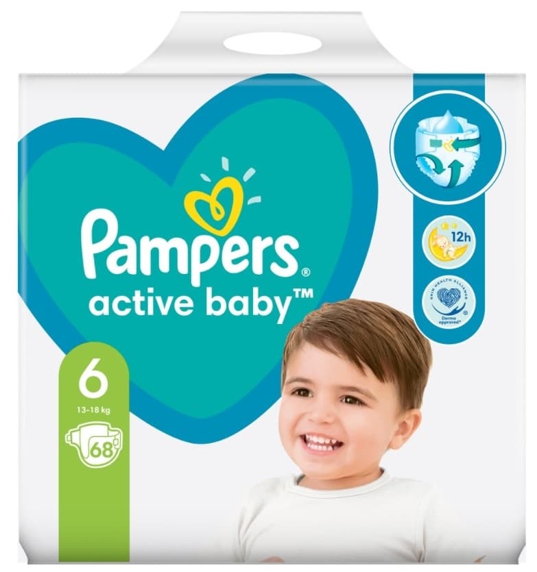 PAMPERS pelene GPP 6 68kom-slika