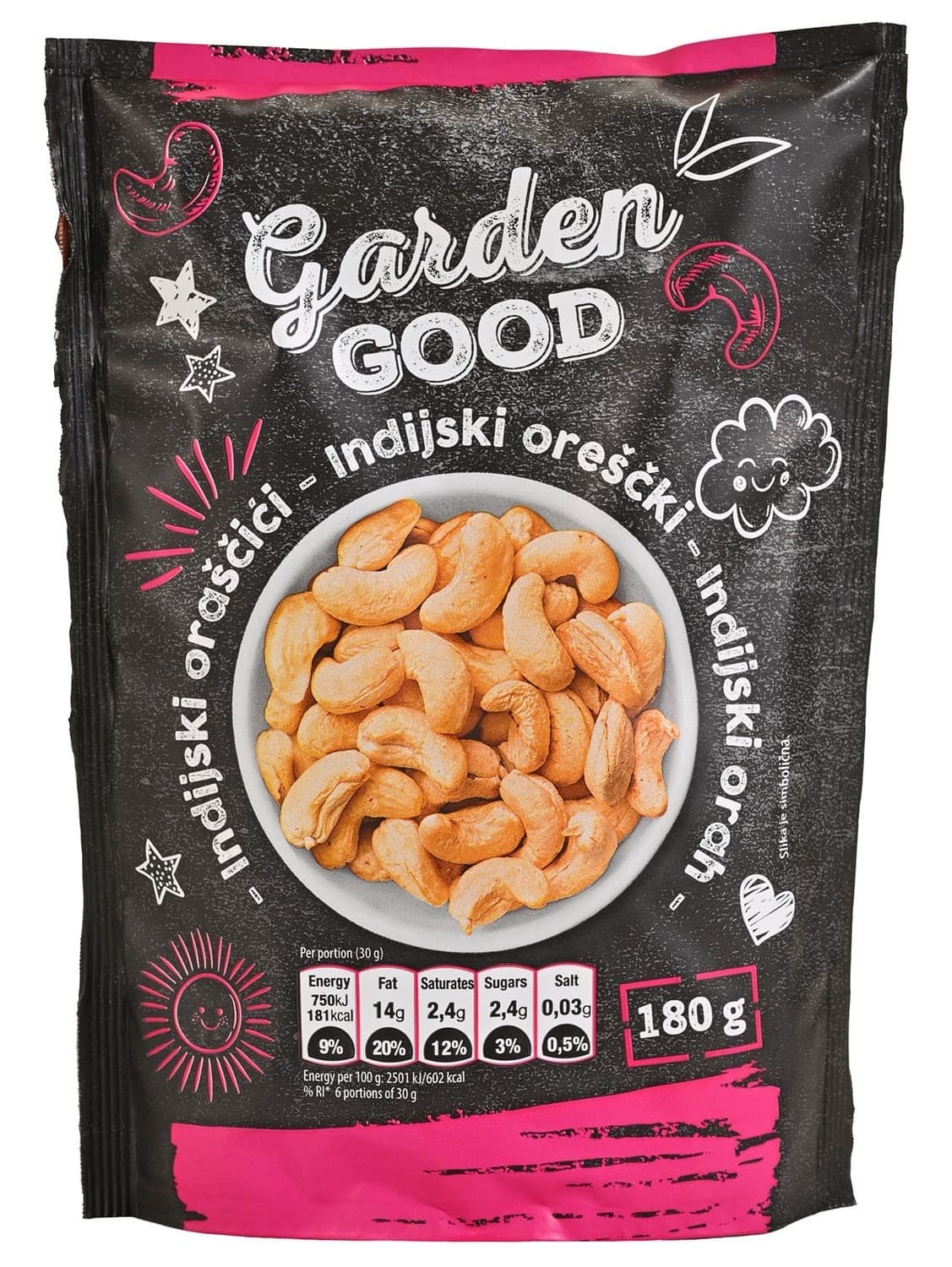 Indijski orah GARDEN GOOD sirovi 180g-slika