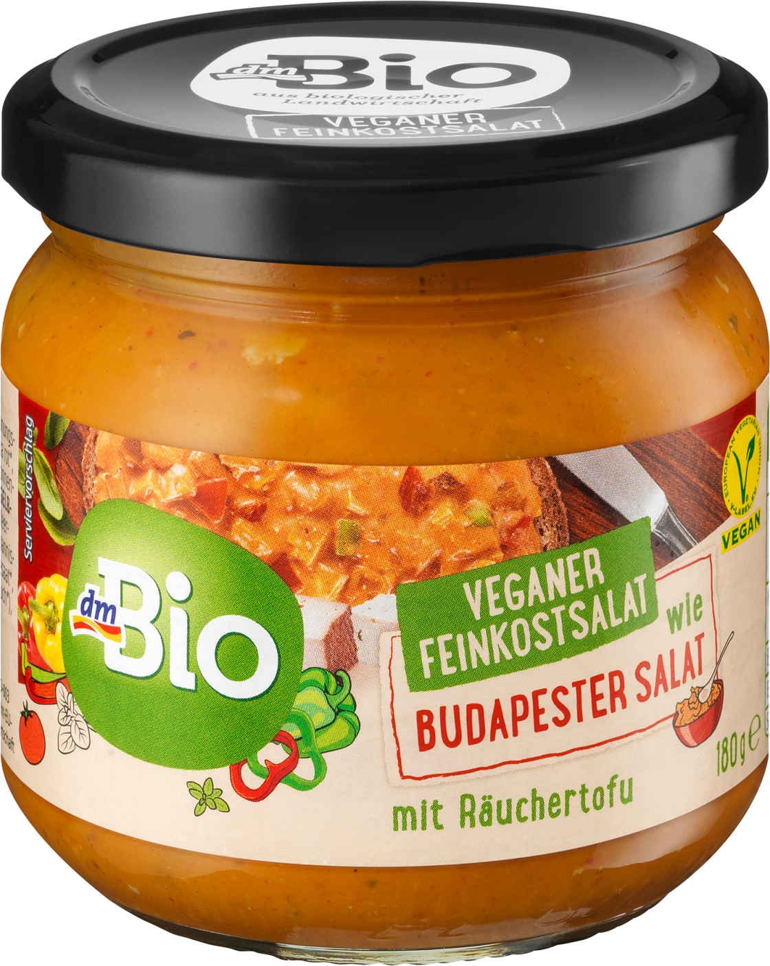 DM BIO veganska budimpeštanska salata dimljeni tofu 180g-slika