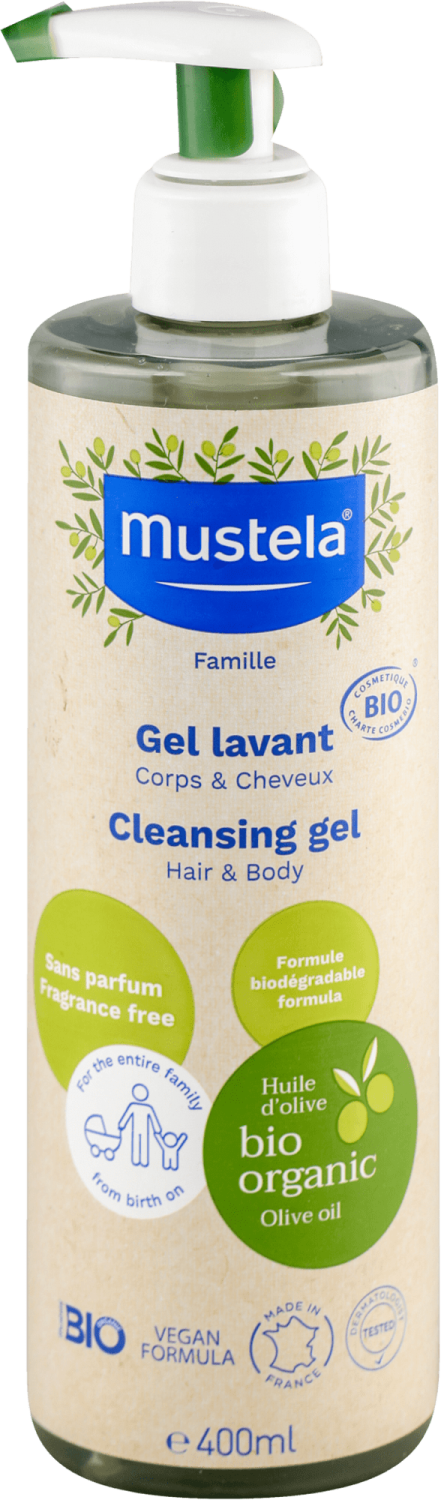 MUSTELA BIO ORGANIC GEL ZA PRANJE KOSE I TELA 400ML-slika