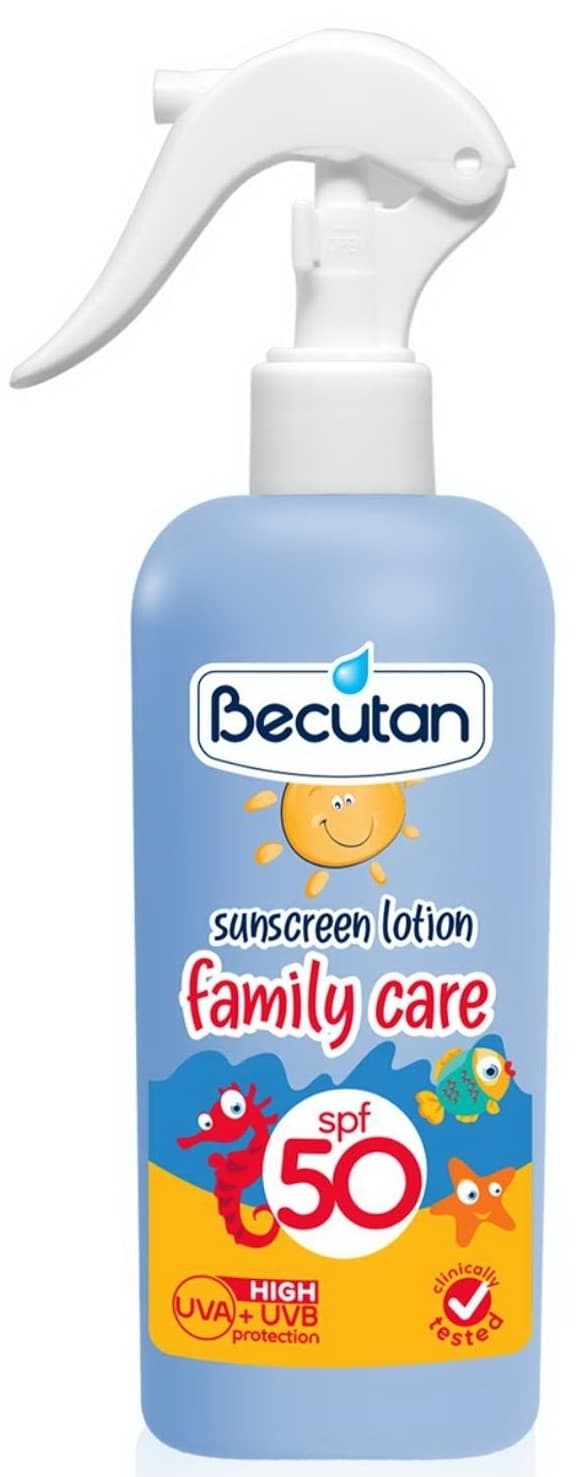 Mleko za sunčanje u spreju BECUTAN SPF50 270ml-slika