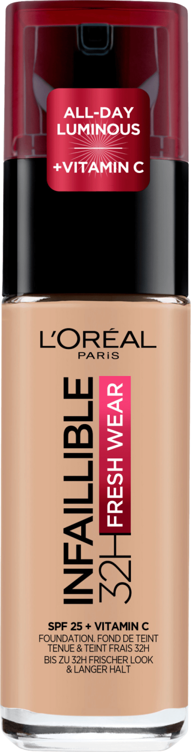 L'OREAL Infaillible 32h fresh wear tečni puder SPF25 145 beige-slika