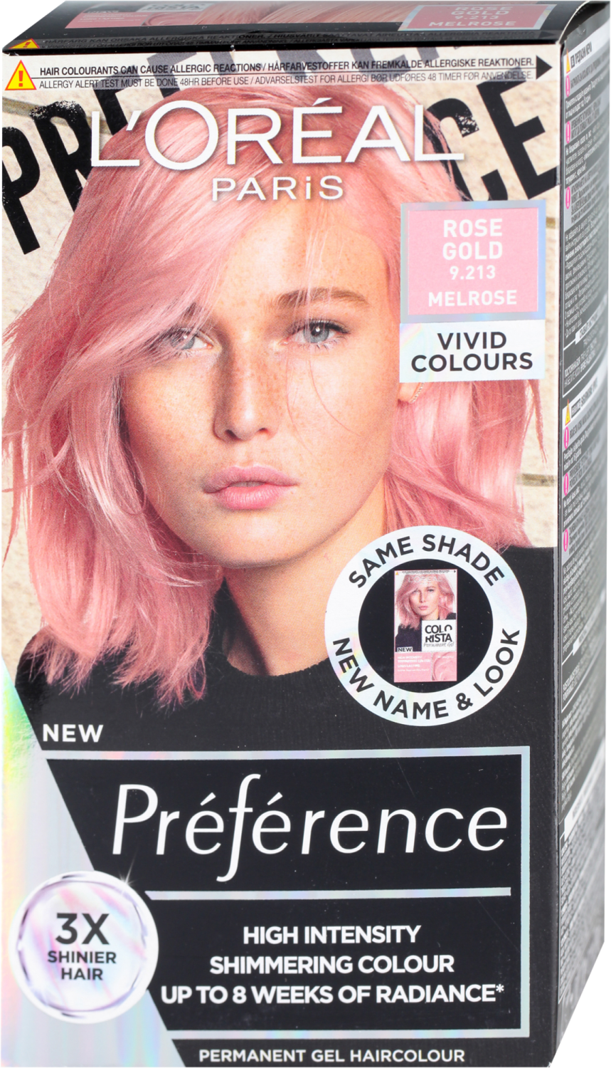 L'OREAL Preference farba za kosu 9.213 rose gold-slika