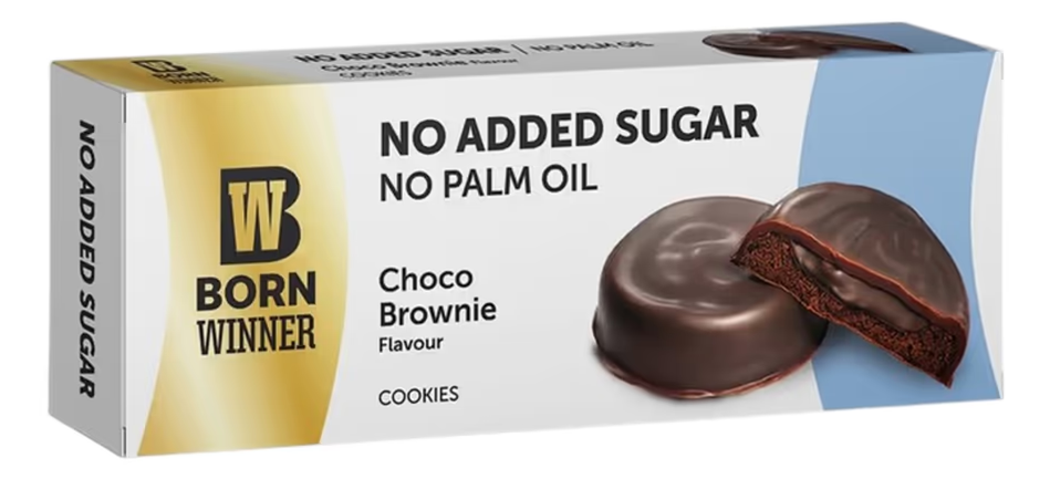 COOKIES NO ADDED SUGAR CHOCO BROWNIE 100G-slika