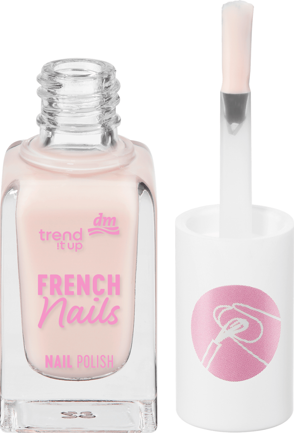 TREND IT UP French nails lak za nokte 010 white nude-slika