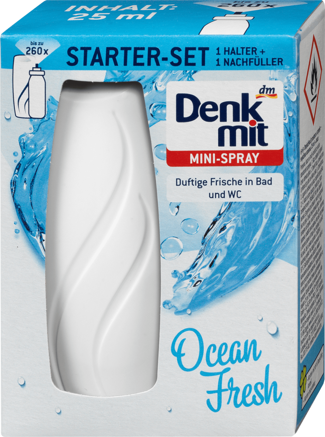 DENKMIT mini osveživač ocean fresh 25ml-slika