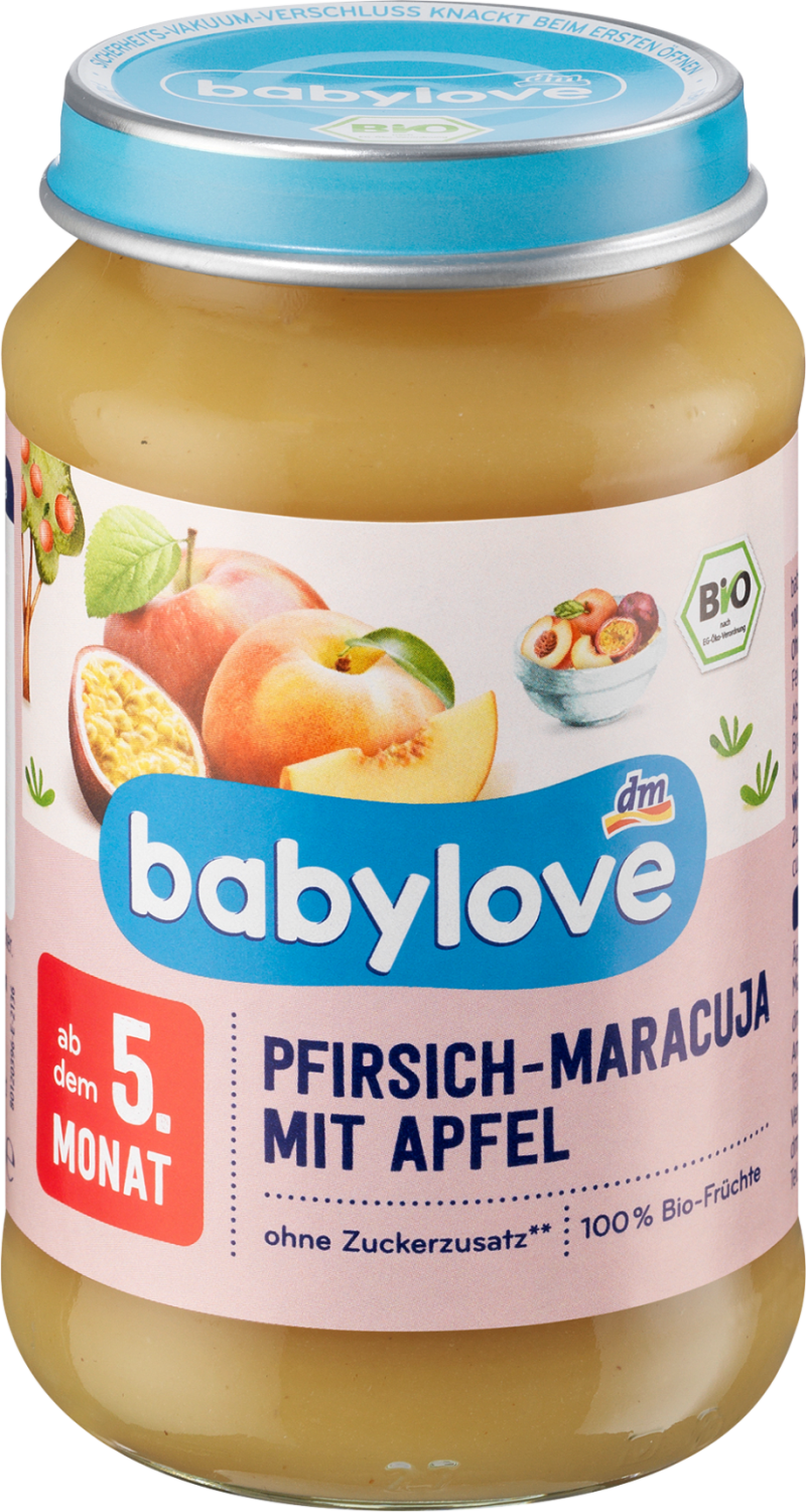 BABYLOVE kašica breskva marakuja sa jabukom 190g-slika