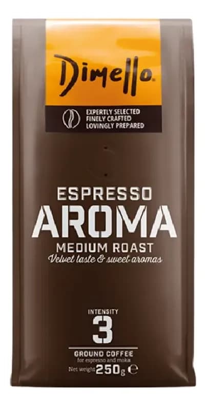 Espresso kafa DIMELLO Aroma mlevena 250g-slika