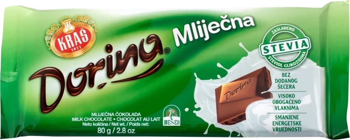 Cokol.mlec.bez secera(Stevia)Dorina 80g-slika
