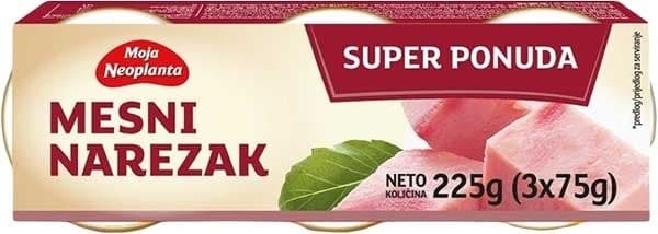 NAREZAK MESNI 3X75G MOJA NEOPLANTA-slika
