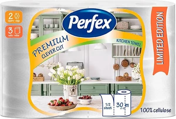 Ubrus PERFEX Premium clever cut 2sloja 3kom-slika