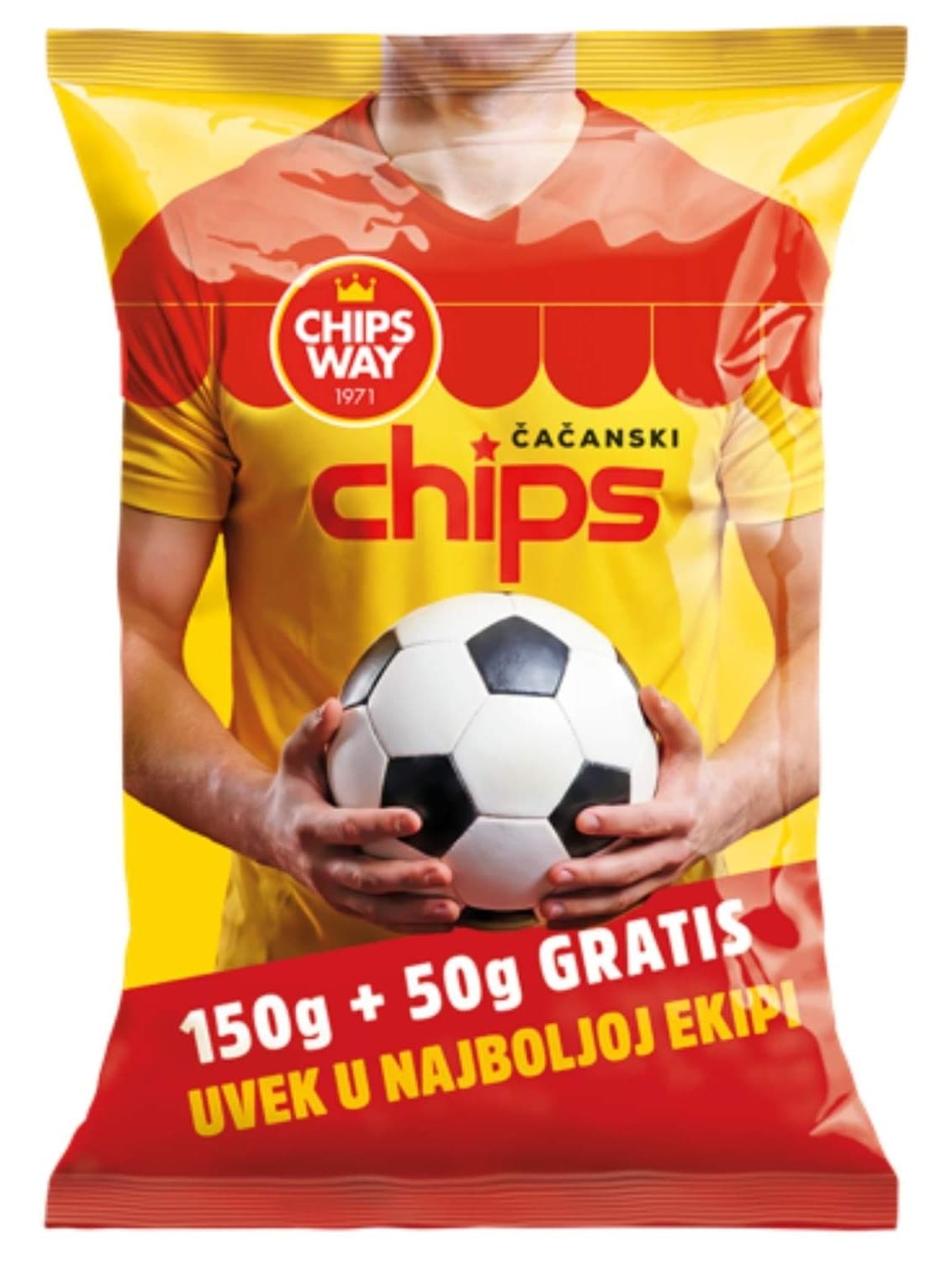 Čips CHIPS WAY čačanski classic 150+50g-slika