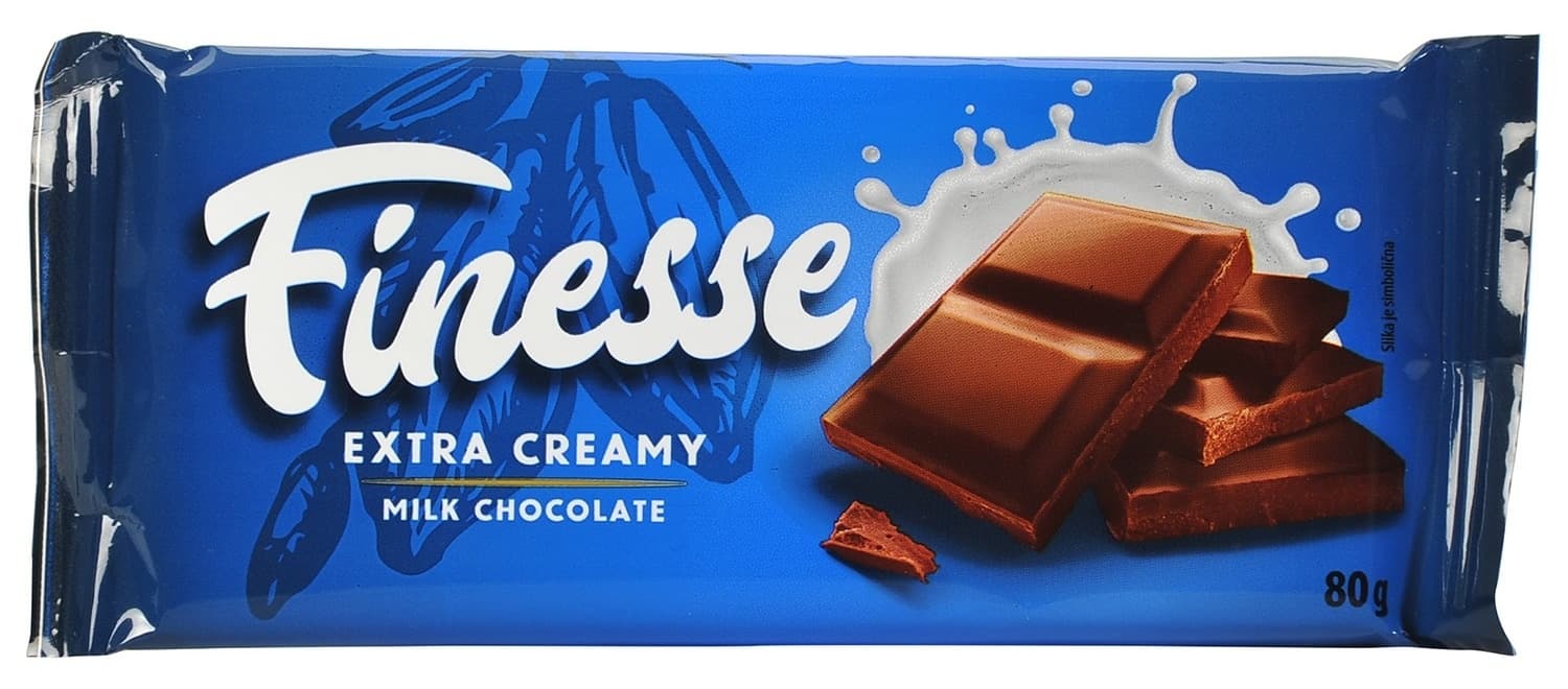 Čokolada FINESSE mlečna 80g-slika