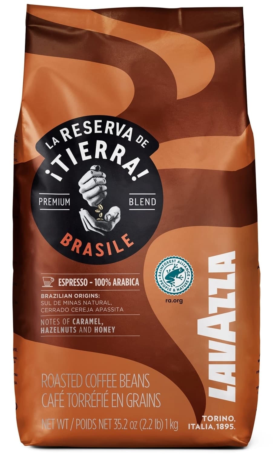 Espresso kafa LAVAZZA Tierra Brasile u zrnu 1kg-slika