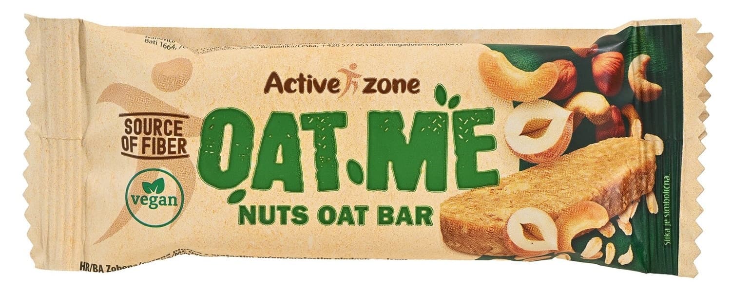 Ovseni bar ACTIVE ZONE lešnik 40g-slika