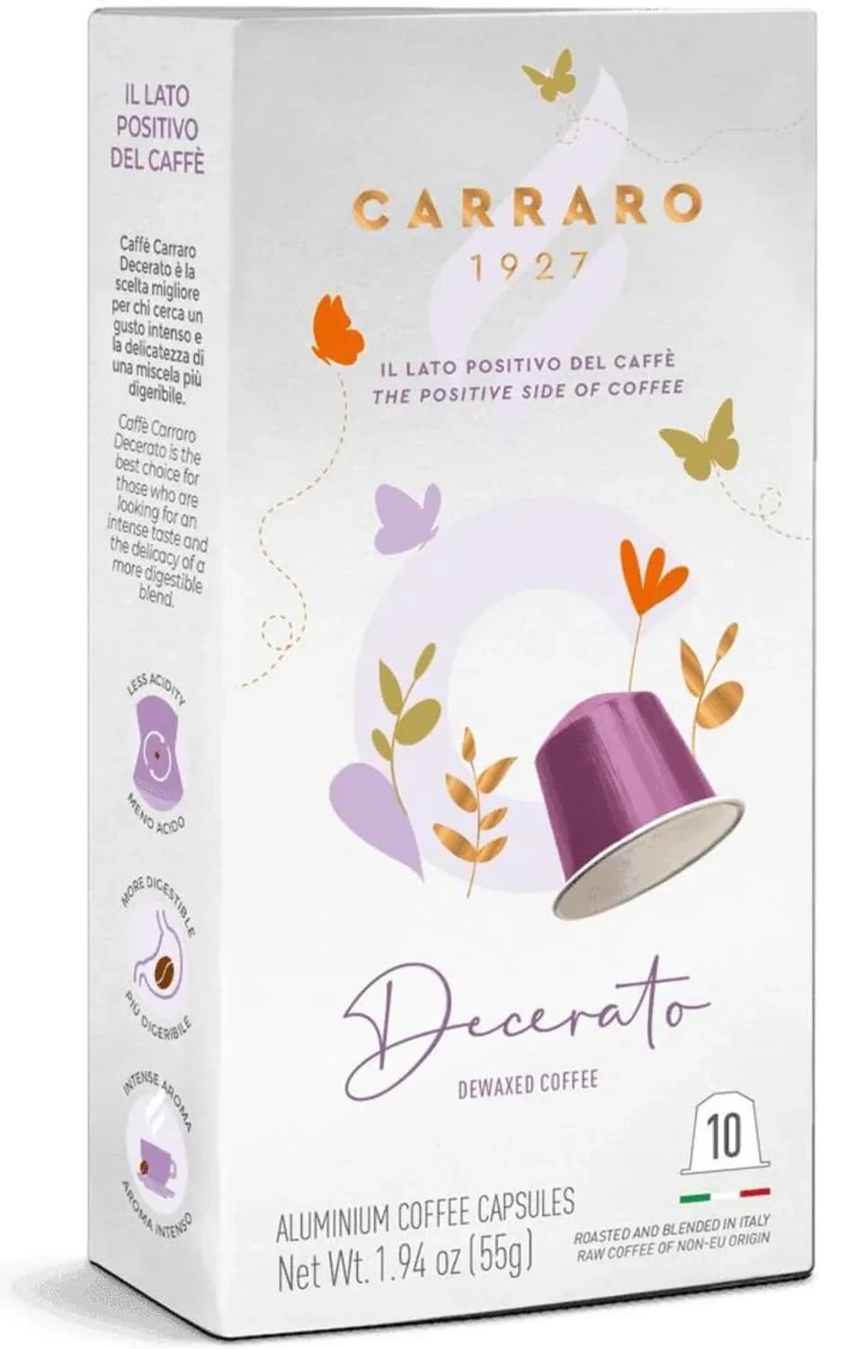 Kapsule za kafu CARRARO Decerato 10kom 52g-slika