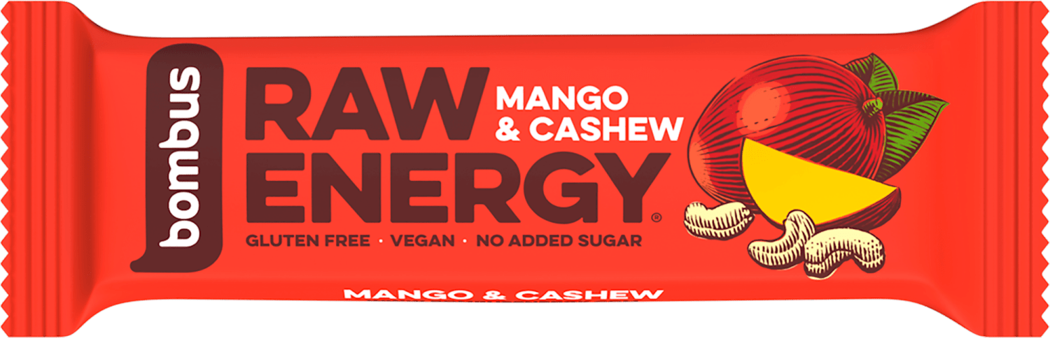 BOMBUS raw energy bar mango i indijski orah 50g-slika