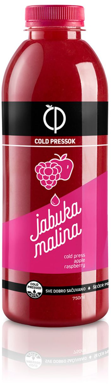 Sok COLD PRESSOK malina jabuka 750ml-slika
