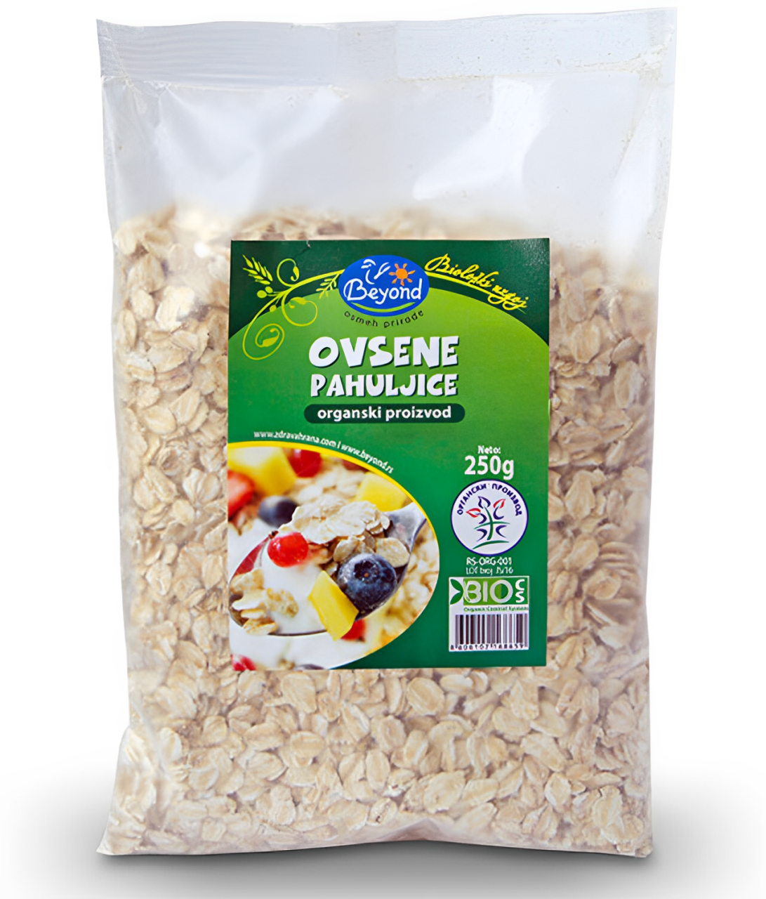 OVSENE PAHULJICE ORGANIC 250G-slika