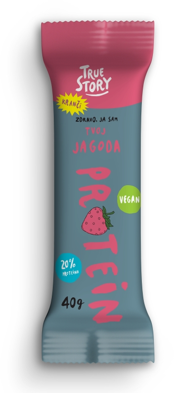 TRUE STORY protein bar jagoda 40g-slika
