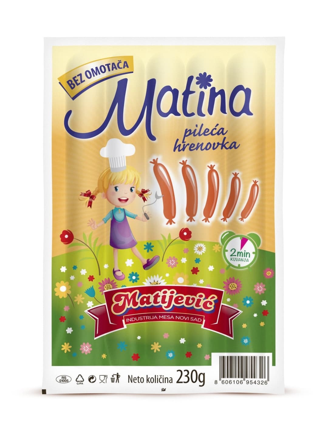 MATIJEVIĆ Matina pileća hrenovka 230g-slika