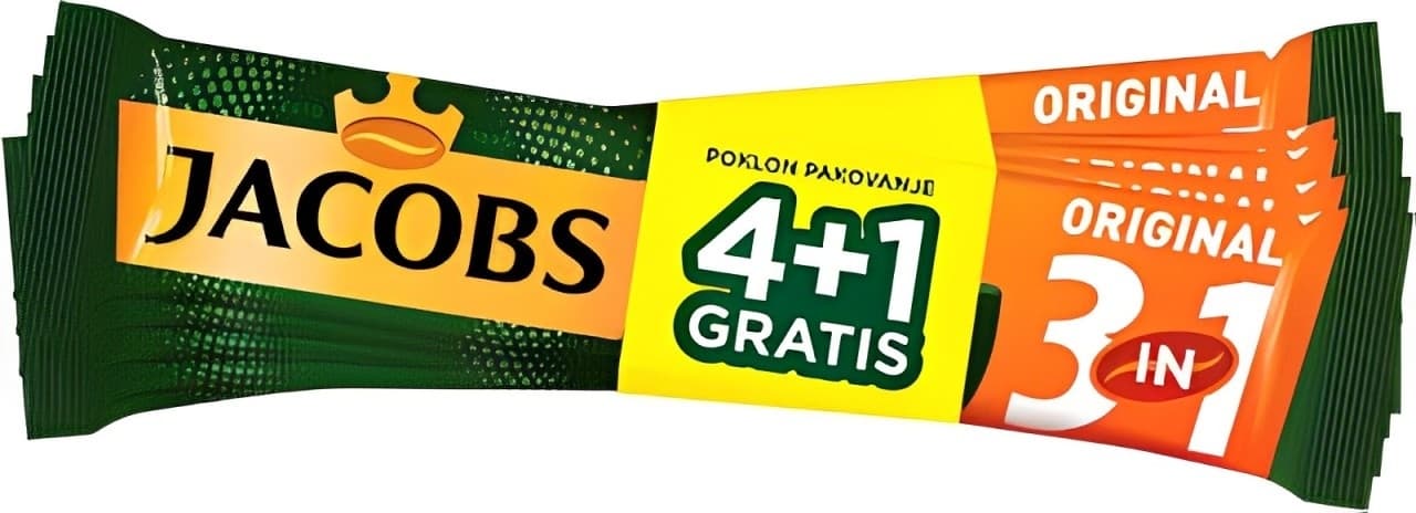 Instant kafa JACOBS 3u1 15,2g 4+1 gratis-slika