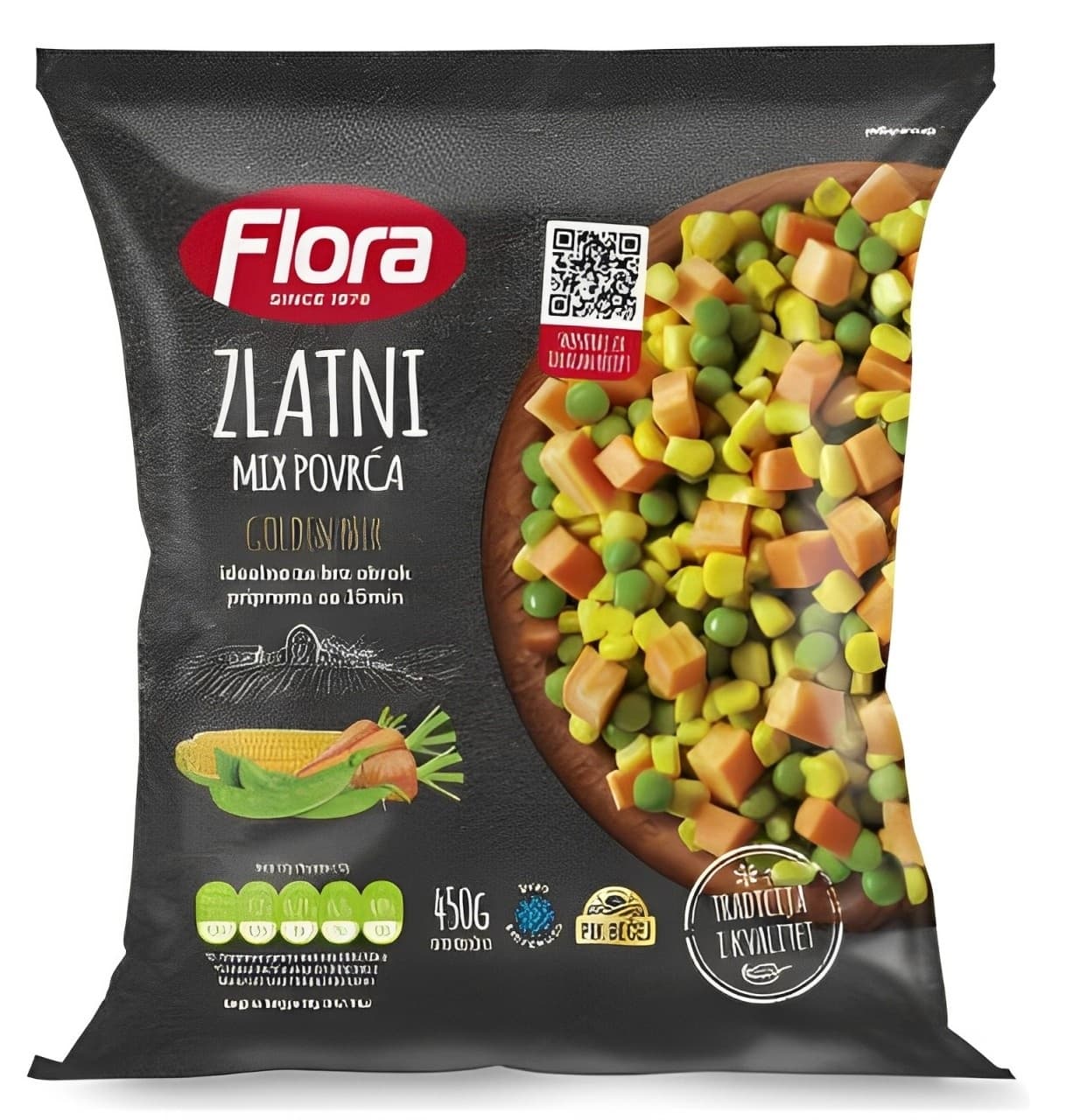 FLORA zlatni mix povrća 450g-slika