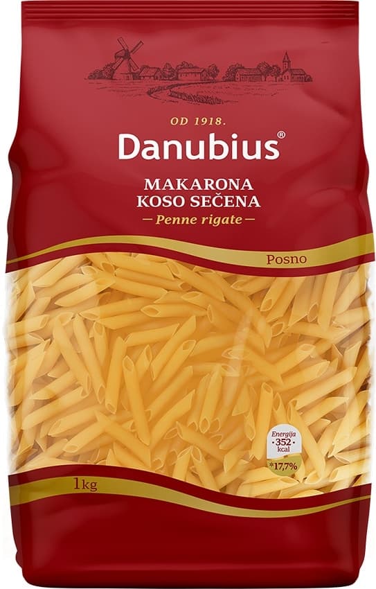 MAKARONA KOSO SEČENA 1KG DANUBIUS-slika