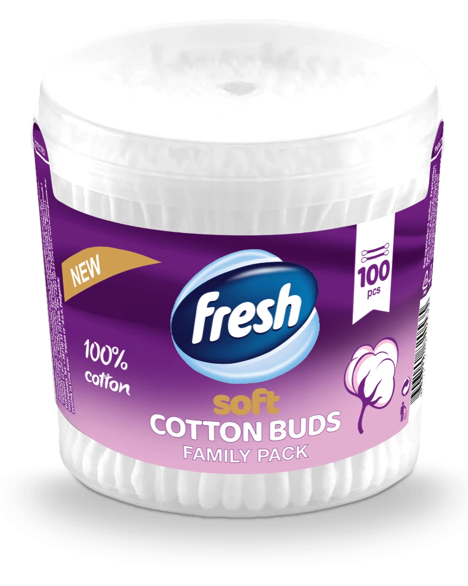 Štapići za uši FRESH cotton buds 100kom-slika