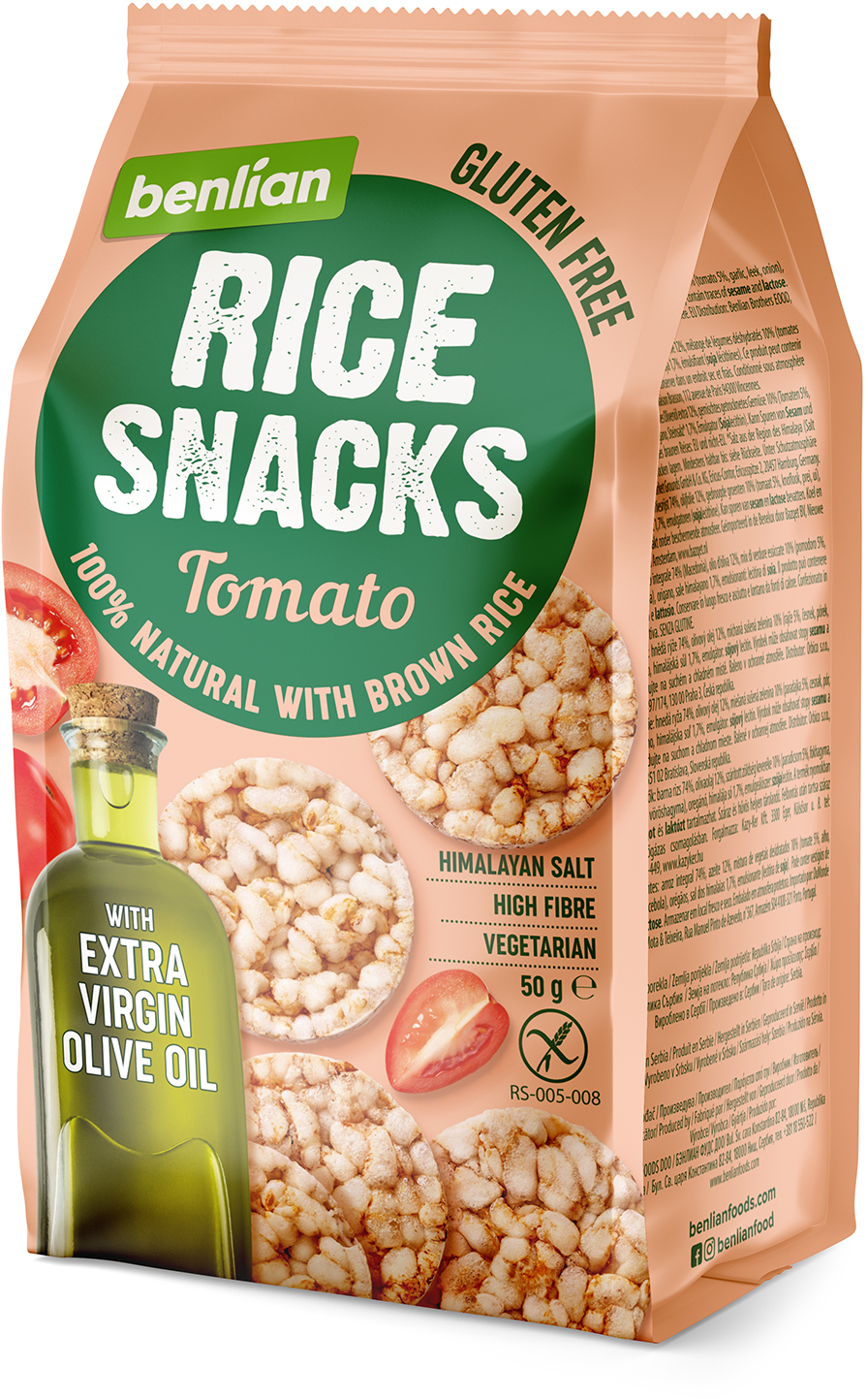 Galete BENLIAN Rice snacks paradajz 50g-slika