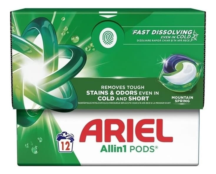 DETERDŽENT ARIEL CAPSULES PODS 12PCS MOUNTAIN SPRING-slika