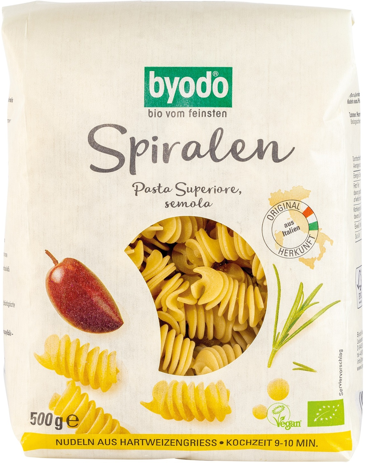 TESTENINA FUS OR DUR PŠE 500G BYODO-slika
