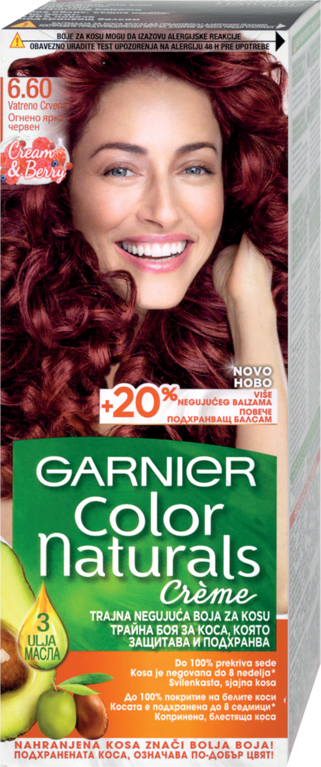 GARNIER Color Naturals farba za kosu 6.60 fiery red-slika