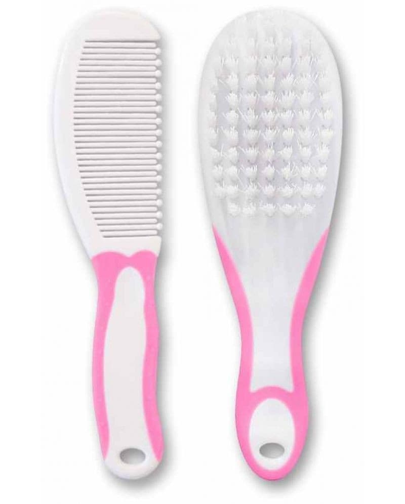LORELLI BERTONI češalj i četka Baby Care roze-slika