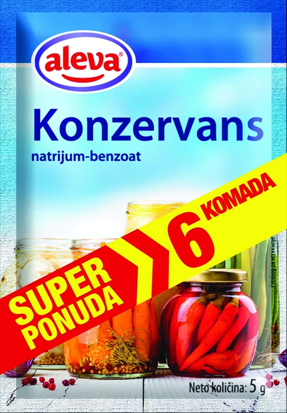 Konzervans ALEVA 6x5g-slika