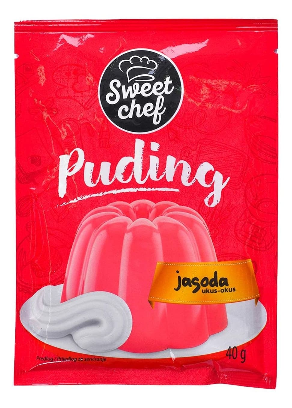 PUDING JAGODA 40G SWEET CHEF-slika