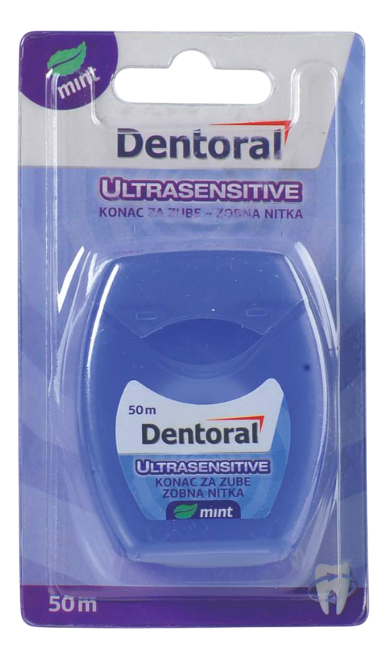 DENTORAL Sensitive mint konac za zube 50m-slika