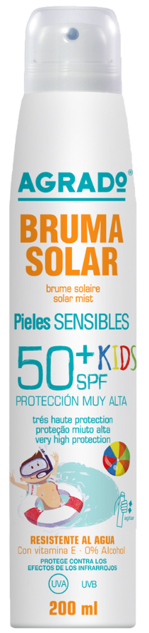 Sprej za sunčanje AGRADO Dry mist kids vodootporni SPF50 200ml-slika