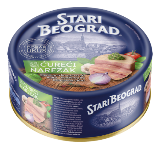 Narezak STARI BEOGRAD ćureći 400g-slika