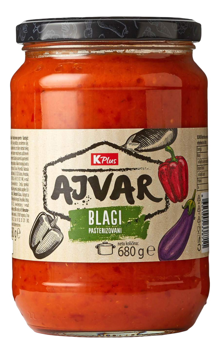 Ajvar K PLUS blagi sa povrćem 350g-slika