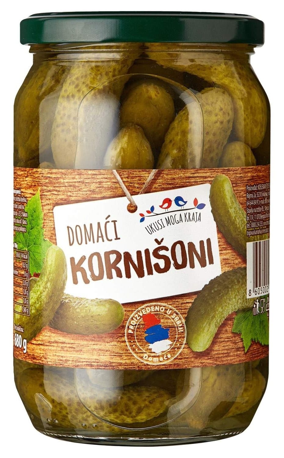 Kornišoni UKUSI MOGA KRAJA 680g-slika