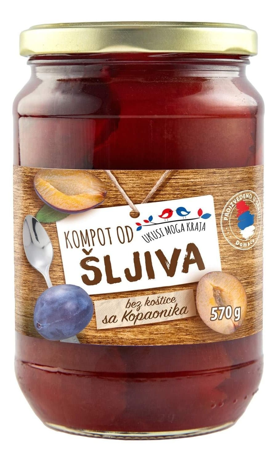 Kompot šljiva UKUSI MOGA KRAJA 570g-slika