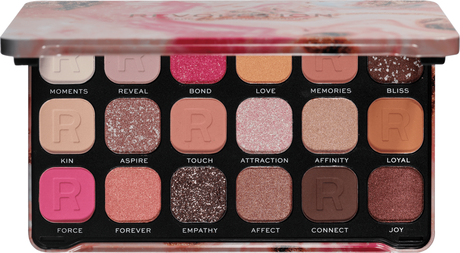 REVOLUTION Forever flawless paleta senki za oči affinity-slika