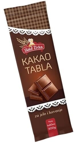 Kakao tabla BAKA ŽIVKA 200g-slika