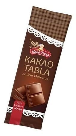 Kakao tabla BAKA ŽIVKA 100g-slika