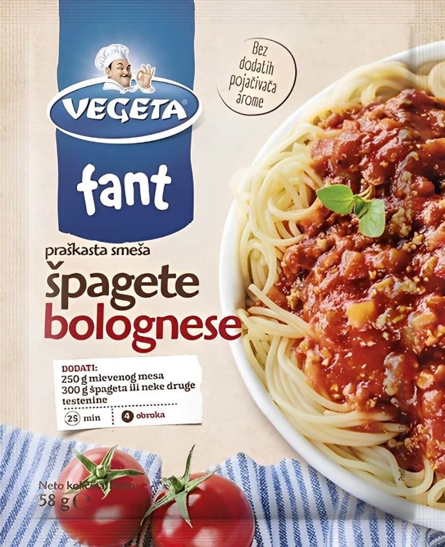 Dodatak VEGETA Fant špagete bolognese 58g-slika