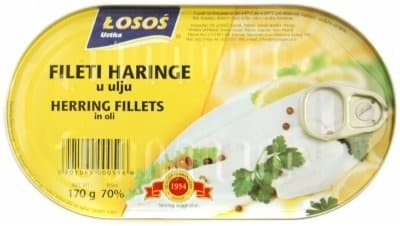 LOSOS haringa fileti u biljnom ulju 170g-slika