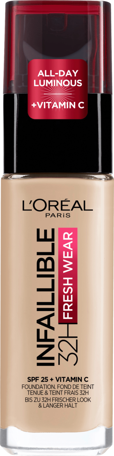 L'OREAL Infaillible 32h fresh wear tečni puder SPF25 130 beige-slika