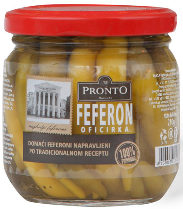 Feferona oficirka Pronto 210g-slika
