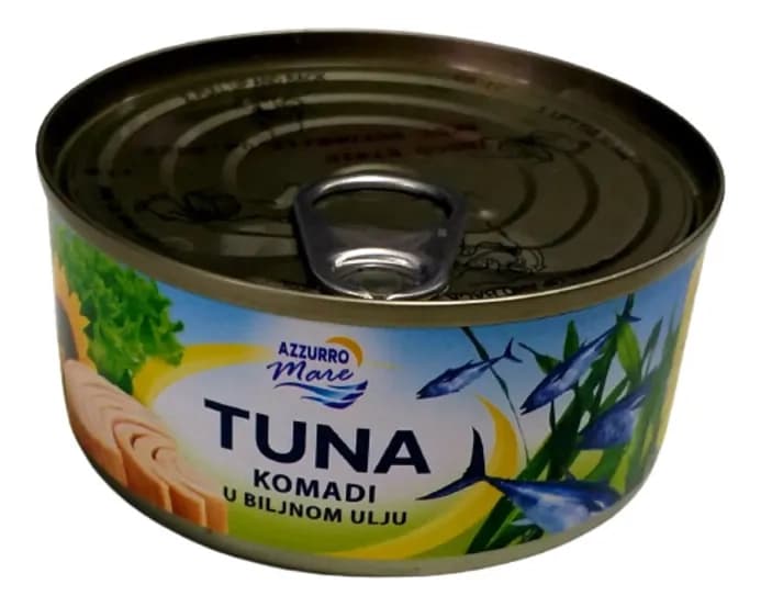 Tunjevina AZZURRO MARE komadi u biljnom ulju 160g-slika